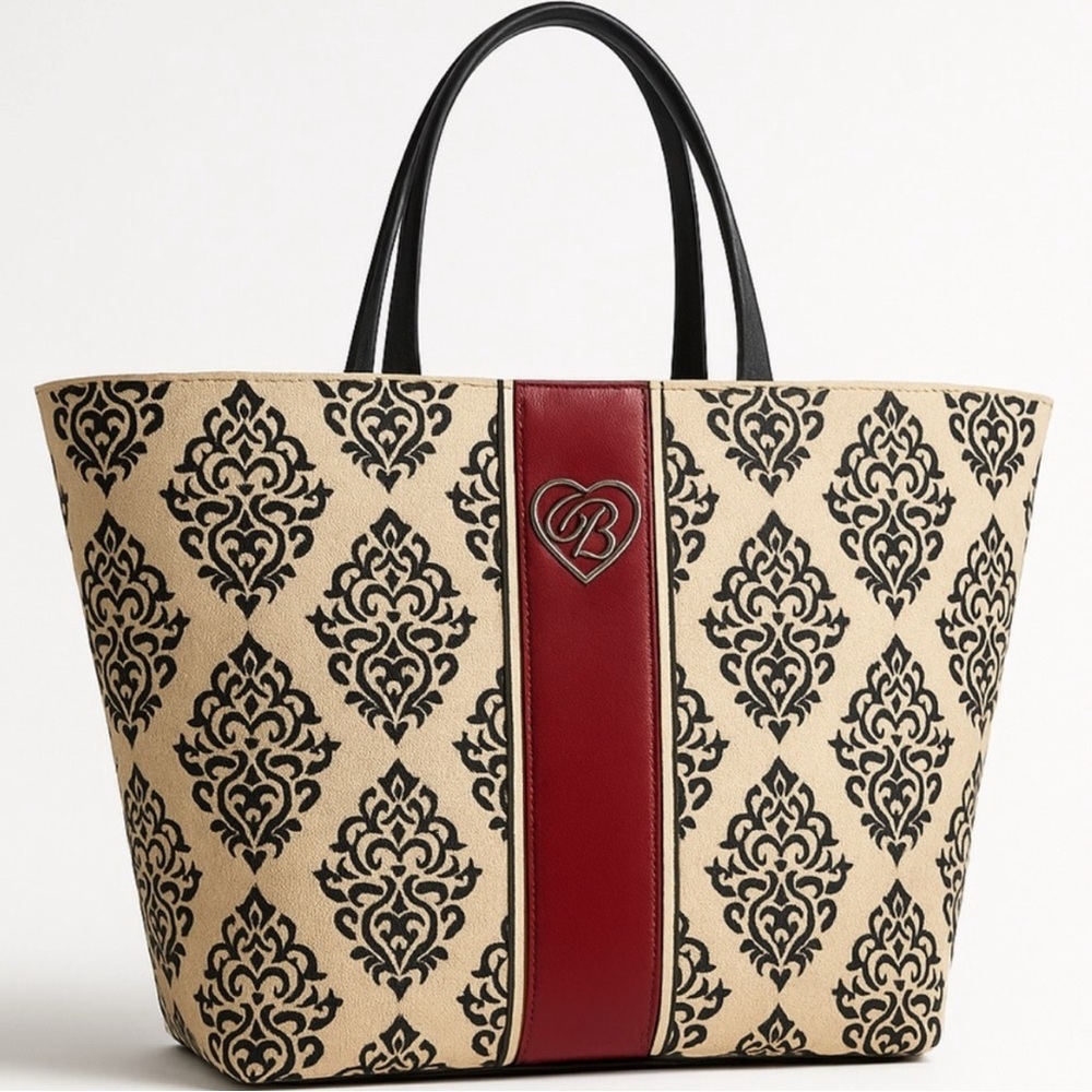 Brighton My Sweet Valentine Coated Canvas Tote Bag NWOT